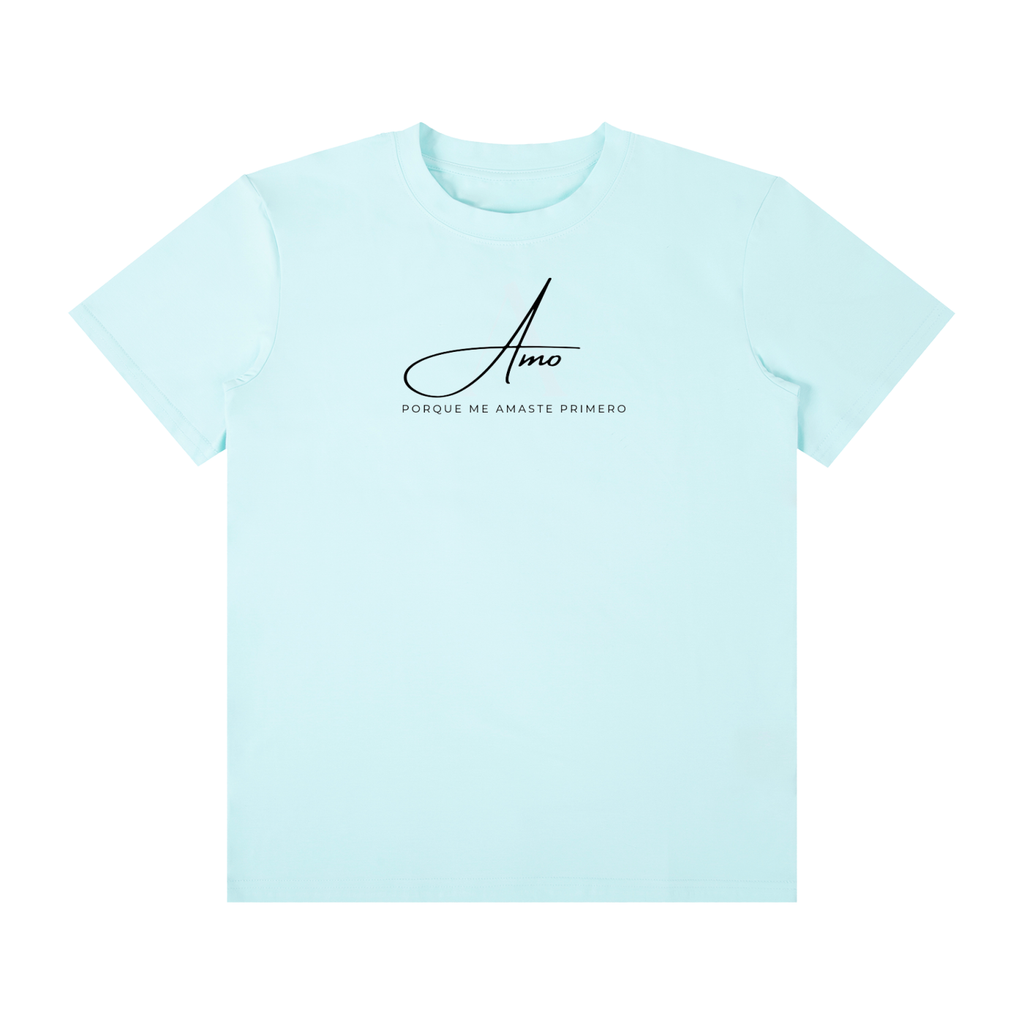 Amo - Written Edition Classic Crew Neck Cotton T-Shirt