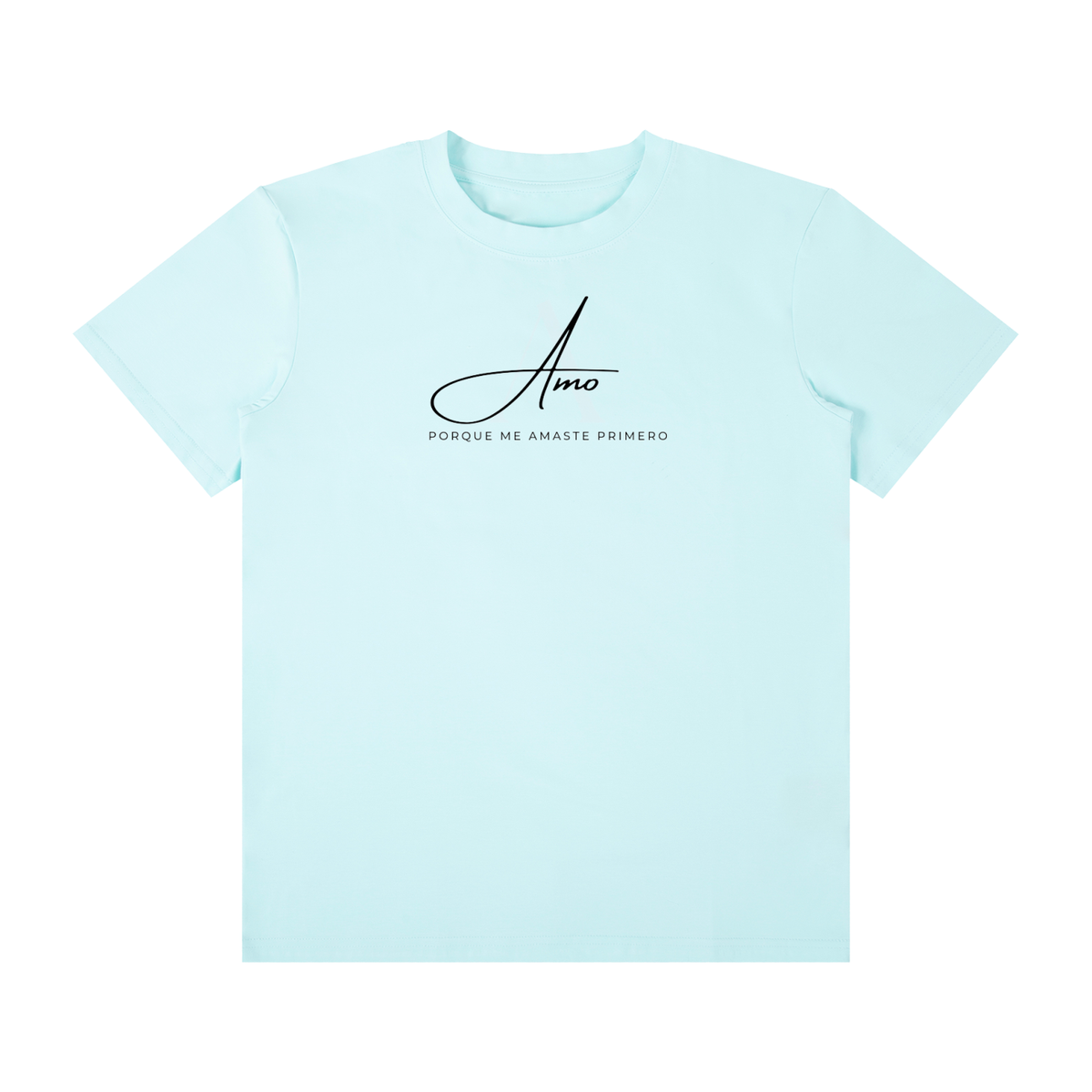 Amo - Written Edition Classic Crew Neck Cotton T-Shirt