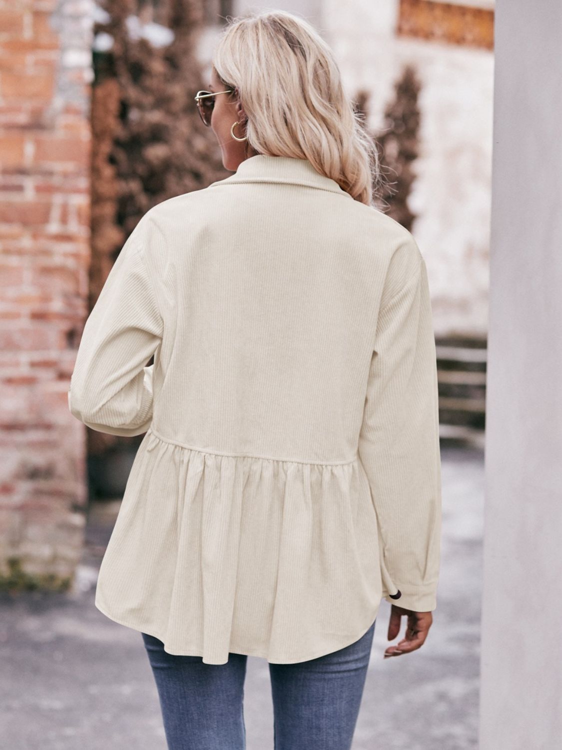 Camisa de manga larga con cuello Mandy