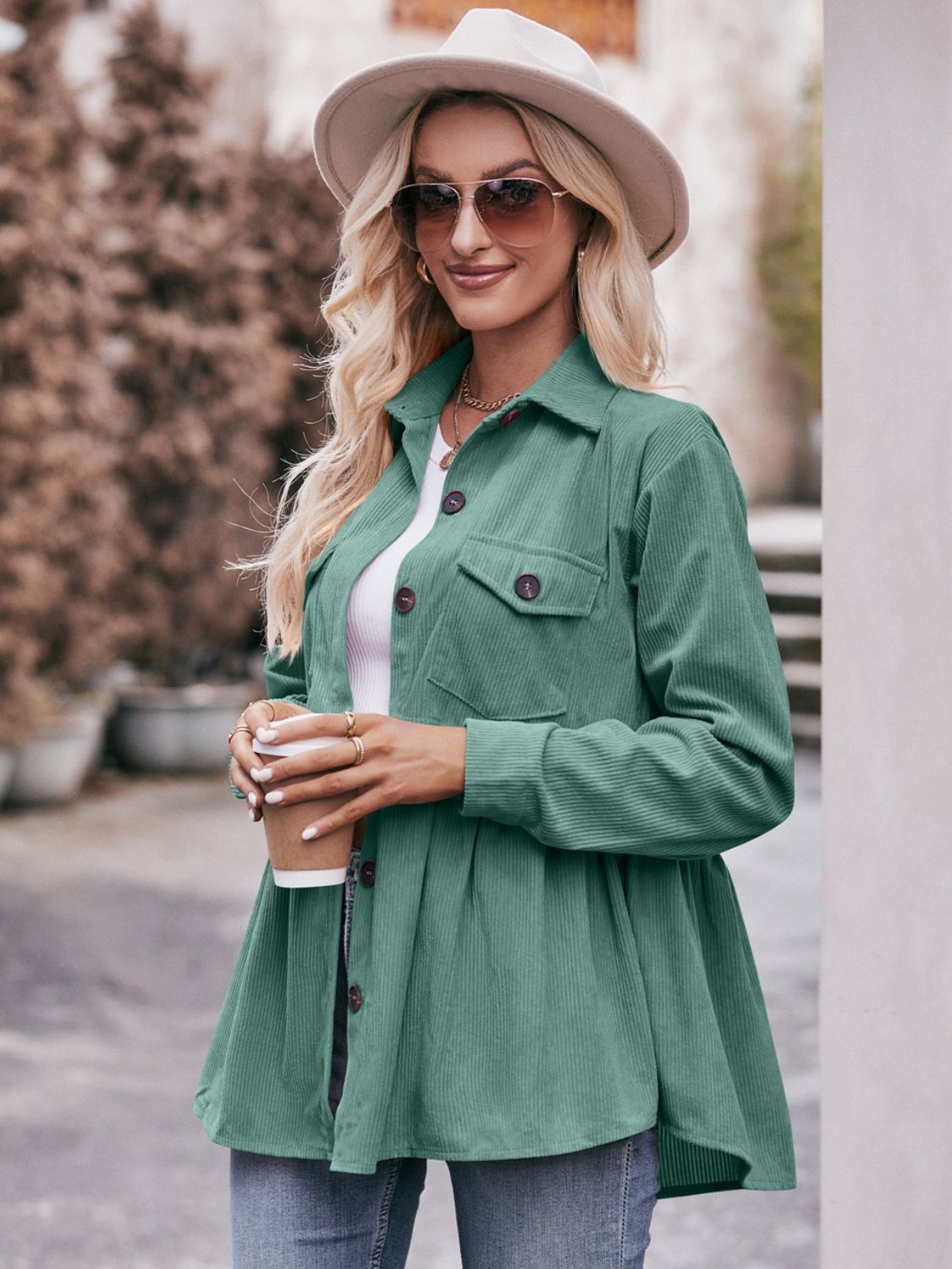 Camisa de manga larga con cuello Mandy